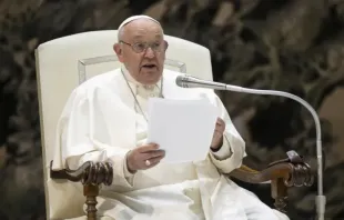 Papa Francisco em audiência geral ontem (1) na Sala Paulo VI no Vaticano.