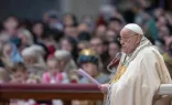 O papa Francisco na homilia da missa da Solenidade de Maria, Mãe de Deus e 58º Dia Mundial da Paz na Basílica de São Pedro.