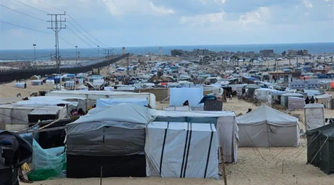 Um campo de refugiados em Gaza abriga os desabrigados pela guerra. ?? 