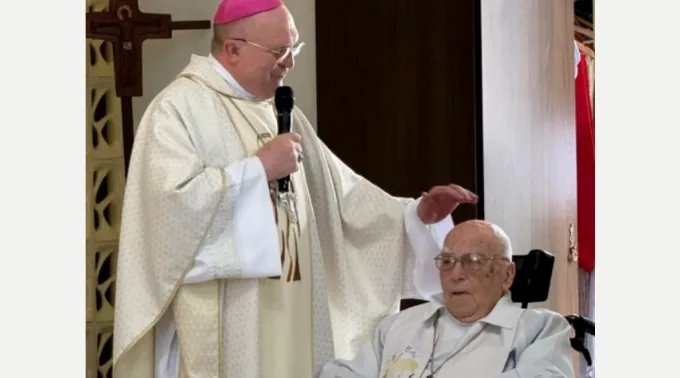 Dom Peruzzo e o arcebispo emérito de Curitiba, dom Pedro Fedalto