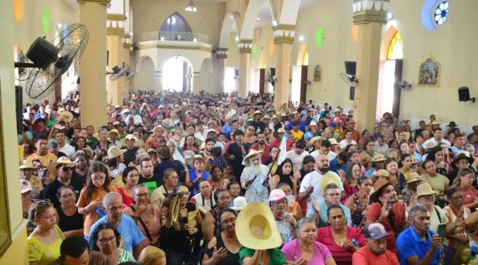 despedida dos romeiros e bênção dos chapéus