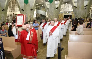 Diáconos na missa da festa de São Lourenço 2023.