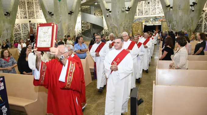 Diáconos na missa da festa de São Lourenço 2023. ?? 