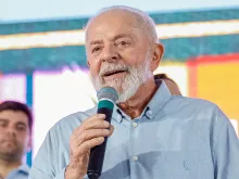 Lula durante a cerimônia de anúncios de investimentos de mobilidade e energia para o Maranhão
