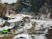 Avião da VoePass que caiu em Vinhedo (SP).