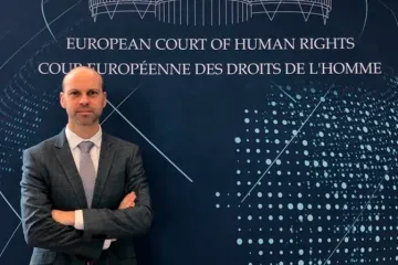 Jean-Paul Van De Walle, advogado da ADF International, na sede do Tribunal Europeu dos Direitos Humanos.