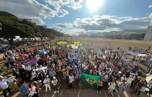 Marchas em defesa da vida reuniu cerca de três mil pessoas na Esplanada do Ministérios, em Brasília