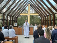 Capela São João Batista Scalabrini, no Complexo Cristo Protetor, em Encantado (RS)