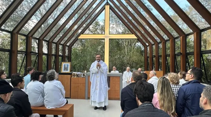 Capela São João Batista Scalabrini, no Complexo Cristo Protetor, em Encantado (RS)