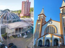 Catedral São Francisco Xavier de Joinville (SC) e Catedral Santo Antônio de Chapecó (SC).