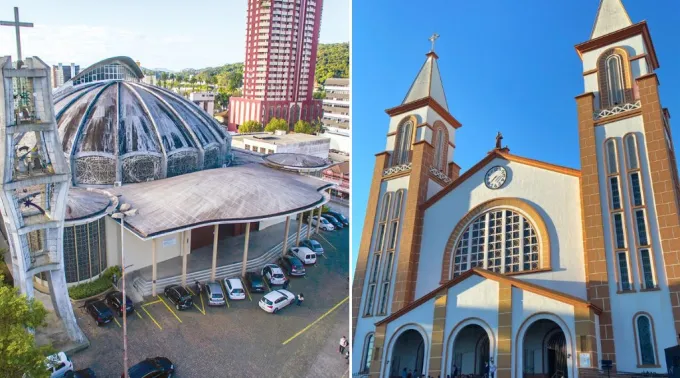 Catedral São Francisco Xavier de Joinville (SC) e Catedral Santo Antônio de Chapecó (SC). ?? 