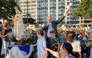 Cenáculo Mariano na praia de Icaraí em 2023.