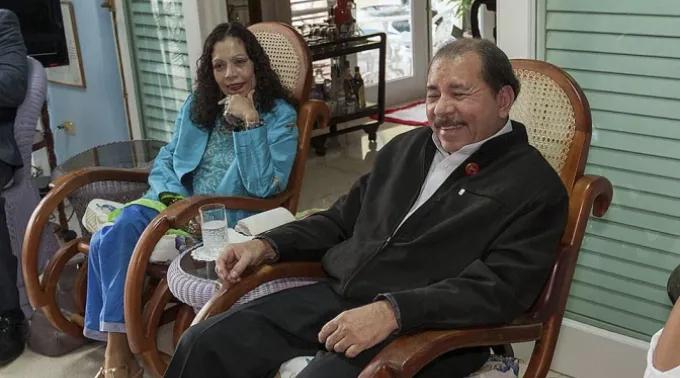 Rosario Murillo e Daniel Ortega, copresidentes da Nicarágua. ?? 