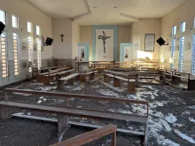 Igreja destruída pela enchente na diocese de Novo Hamburgo