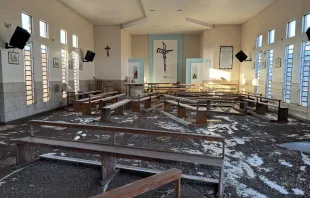 Igreja destruída pela enchente na diocese de Novo Hamburgo