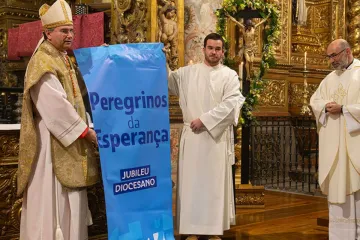 O cardeal Américo Aguiar na abertura do Jubileu 2025 na diocese de Setúbal