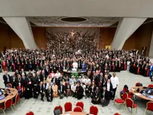 Foto dos participantes no Sínodo da Sinodalidade hoje (26)