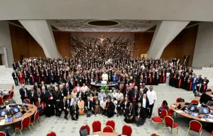 Foto dos participantes no Sínodo da Sinodalidade hoje (26)