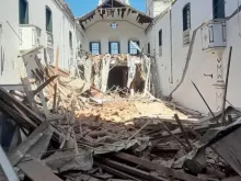 Desabamento do telhado da Igreja da Ordem Primeira do Carmo em Angra dos Reis (RJ).