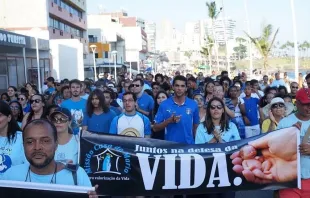 Ato pela Vida em Salvador realizado pela Rede Missionária de Caridade