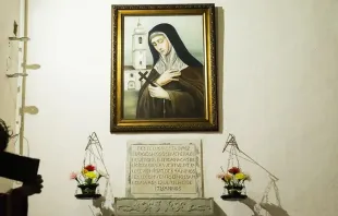 Quadro da serva de Deus Vitória da Encarnação no convento santa Clara do Desterro, em Salvador