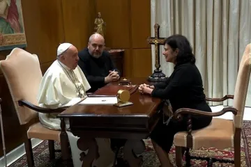 Nísia Trindade e papa Francisco