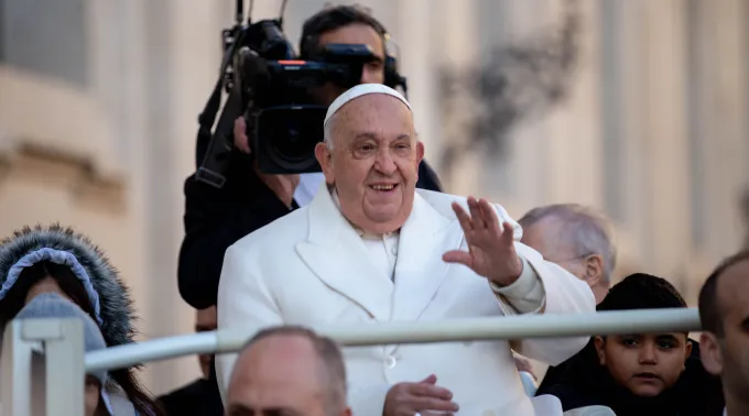 Papa Francisco na Audiência Geral de hoje, 4 de dezembro de 2024. ?? 