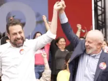 Lula esteve no comício de Boulos na praça do Campo Limpo (SP), no dia 24 de agosto