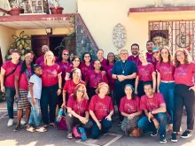 Os voluntários da expedição de 2024, na casa do bispo de Madagascar em Antsiranana.