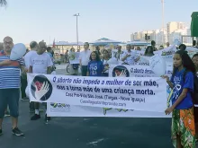 Marcha pela vida no Rio de Janeiro em maio de 2024