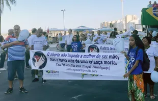 Marcha pela vida no Rio de Janeiro em maio de 2024