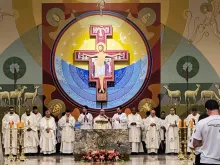 Missa de abertura do mês vocacional no Brasil, na basílica São Francisco de Assis, em Brasília (DF)