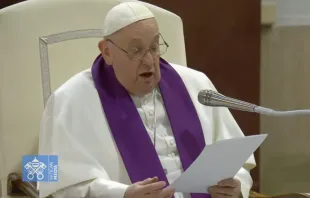 Papa Francisco pronuncia a homilia no ato penitencial 24 Horas para o Senhora