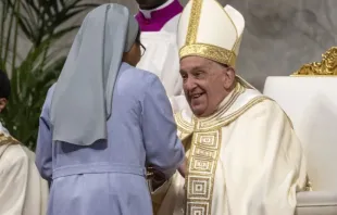 Papa Francisco na missa de Cristo Rei na Basílica de São Pedro, em 24 de novembro.