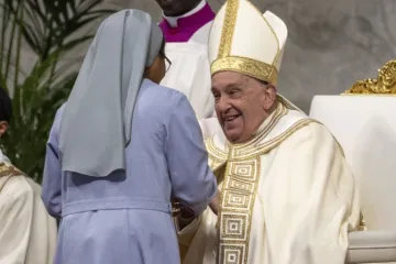 Papa Francisco na missa de Cristo Rei na Basílica de São Pedro, em 24 de novembro.