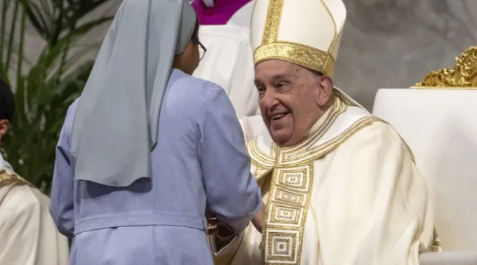 Papa Francisco na missa de Cristo Rei na Basílica de São Pedro, em 24 de novembro. ?? 