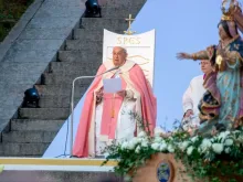 Papa Francisco na missa que celebrou em Ajaccio, França