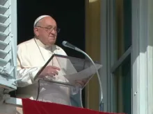 Papa Francisco no Ângelus de hoje na Praça de São Pedro, no Vaticano