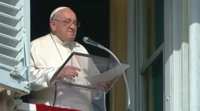 Papa Francisco no Ângelus de hoje na Praça de São Pedro, no Vaticano