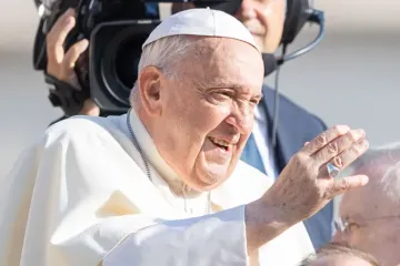 Papa Francisco na Praça de São Pedro, no Vaticano