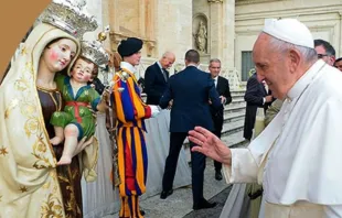 Papa Francisco e Nossa Senhora do Carmo no Vaticano