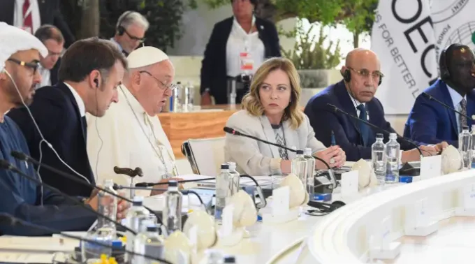 Papa Francisco na Cúpula G7. ?? 