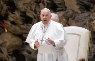 Papa Francisco na Sala Paulo VI de 6 de dezembro de 2023