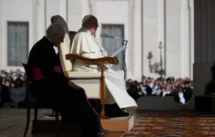 Papa Francisco pronuncia a catequese na audiência geral