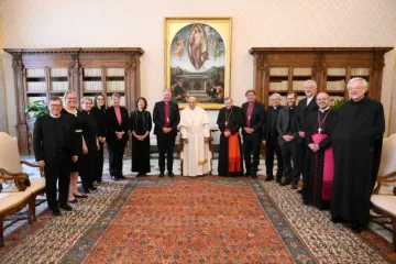 Papa Francisco durante audiência com luteranos.