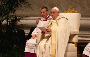 Papa Francisco na missa da festa de Nossa Senhora de Guadalupe em 12 de dezembro de 2023.