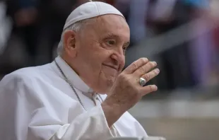 Imagem de arquivo do papa Francisco durante Audiência Geral.