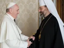 Encontro entre o papa Francisco e Sviatoslav Shevchuk em 2018