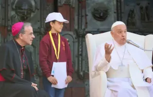 Encontro do papa Francisco com as crianças e jovens em Verona
