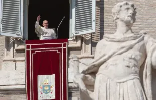 Papa Francisco durante a oração do Ângelus.